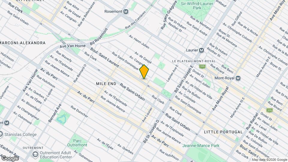 5235 Saint-Laurent Boul Map and Location Details