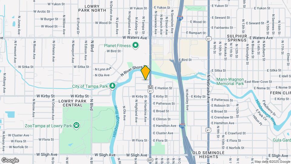 109 W Hollywood St Map and Location Details