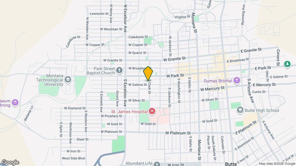 701 W Galena St Map and Location Details