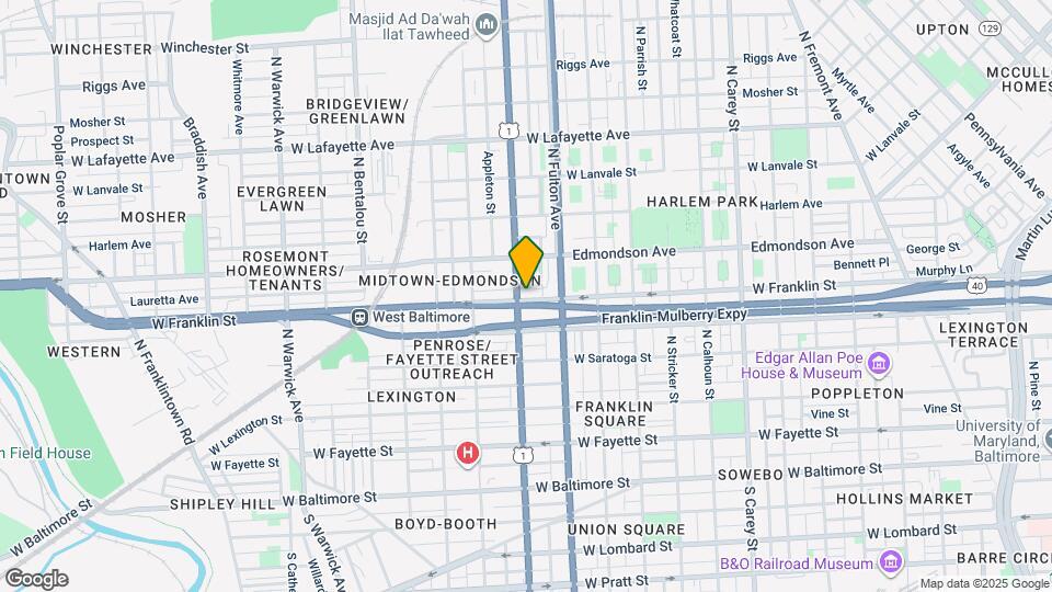 1832 W Franklin St Map and Location Details