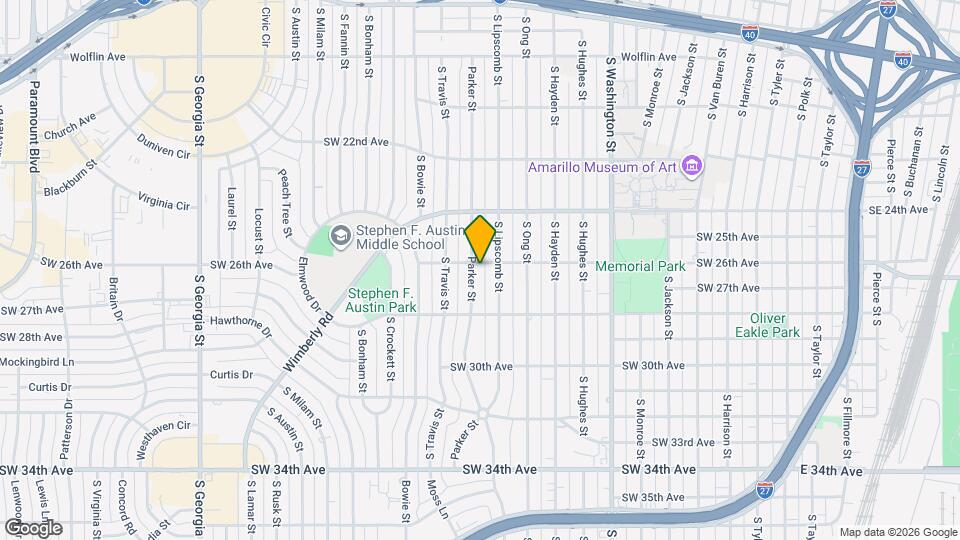 2601 S Parker St Map and Location Details