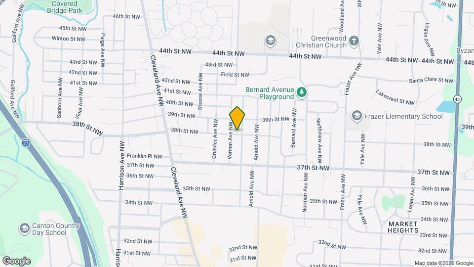 1317 38th St NW Map and Location Details