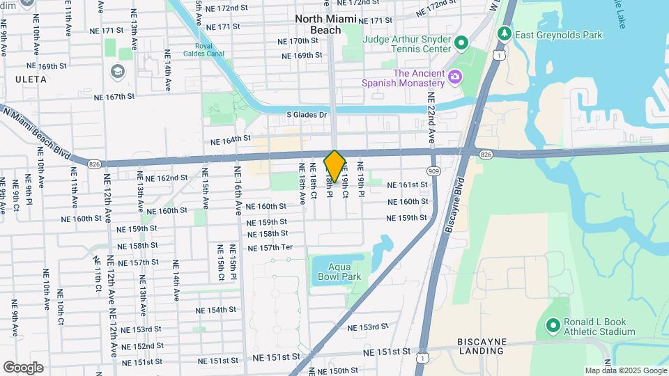 1874 NE 161st St Map and Location Details