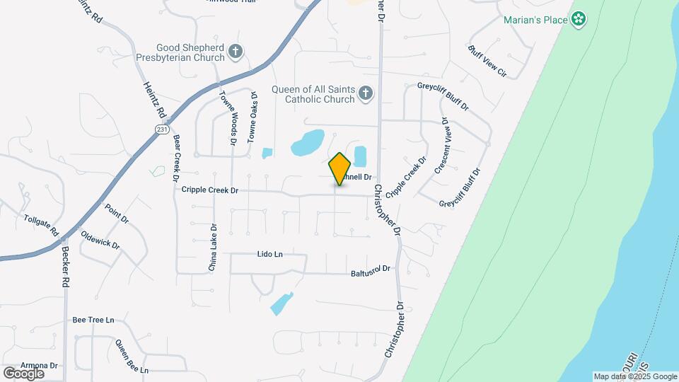 2545 Cripple Creek Dr Map and Location Details
