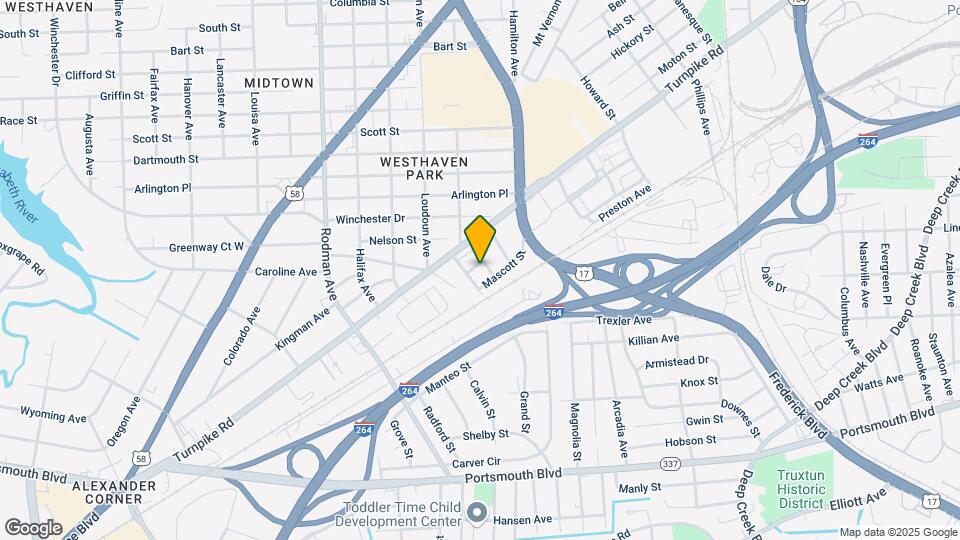 304 Pullman Ave Map and Location Details