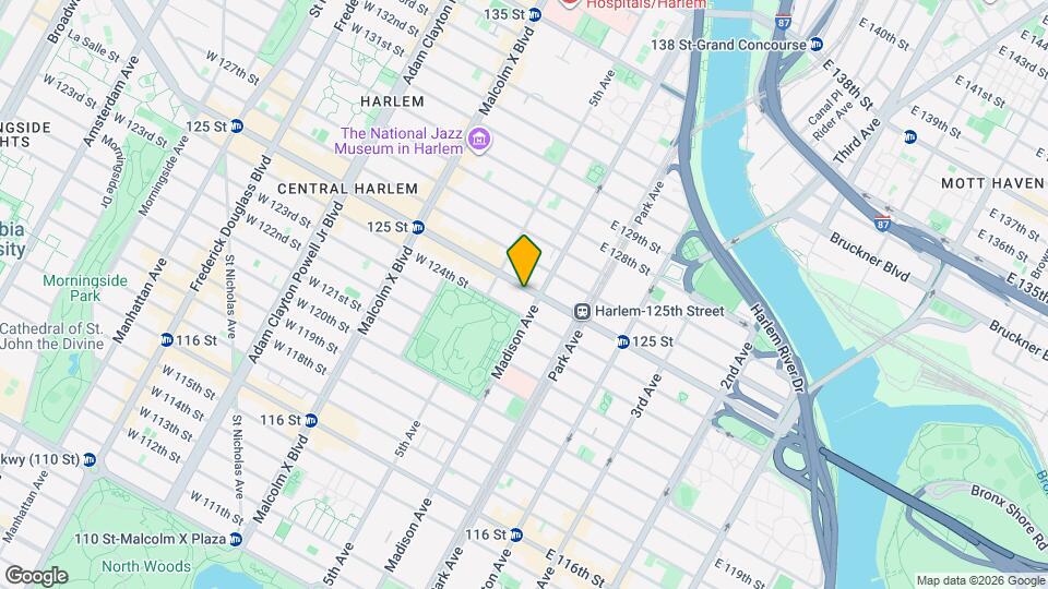 22 E 125th St Map and Location Details