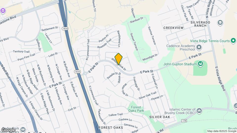 1200 Willowbrook Dr Map and Location Details