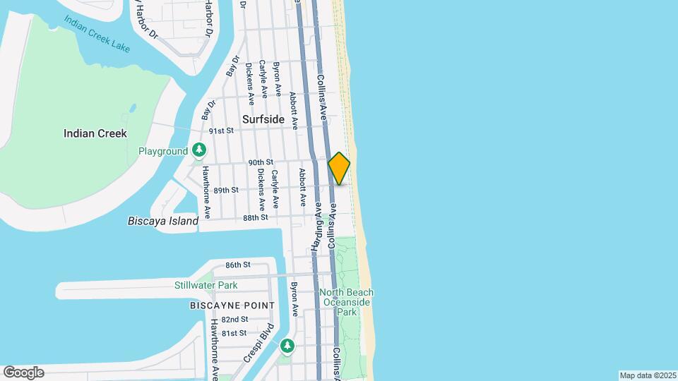 8877 Collins Ave, Unit 404 Map and Location Details