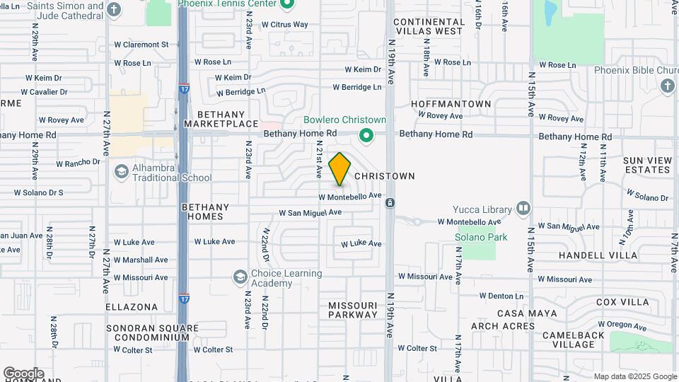 2013 W Solano Dr Map and Location Details