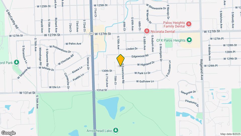 12906 S Forestview Rd Map and Location Details