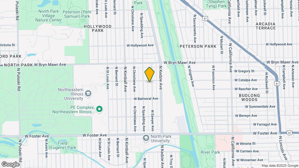 5452 N Sawyer Ave Map and Location Details