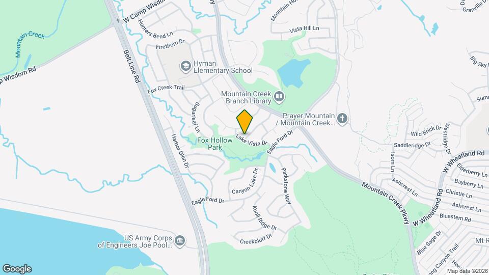 6016 Lake Vista Dr Map and Location Details