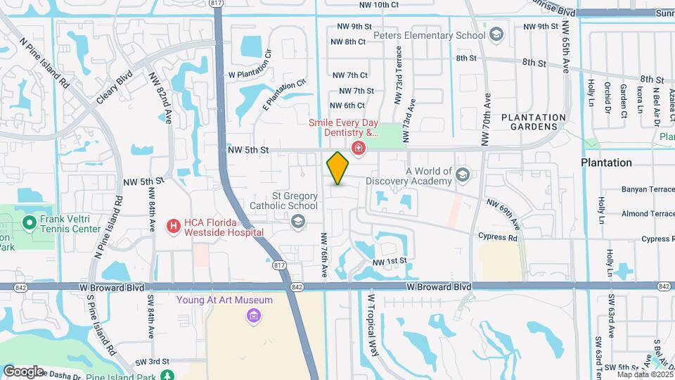 7548 NW 3rd Ct Map and Location Details