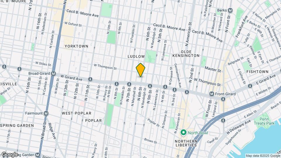 1236 N 6th St Map and Location Details