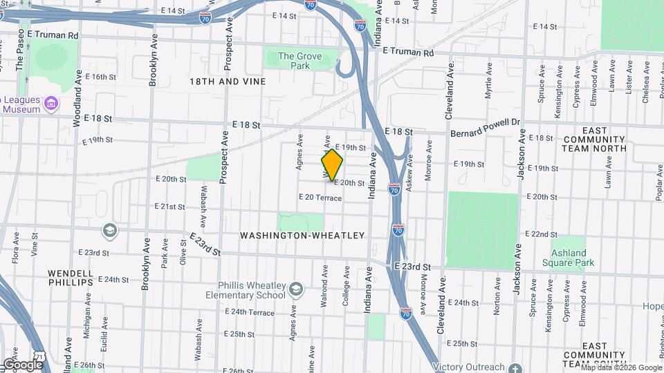 3207 E 20th St Map and Location Details