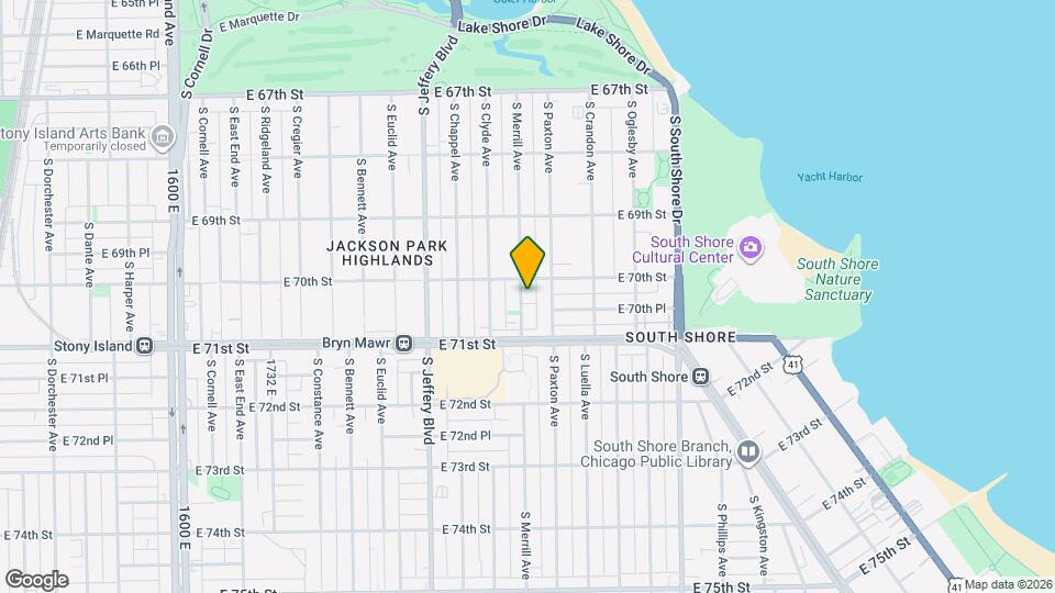 7019 S Merrill Ave Map and Location Details