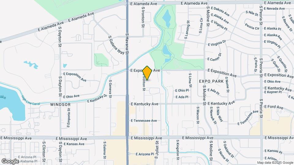 10742 E Exposition Ave Map and Location Details