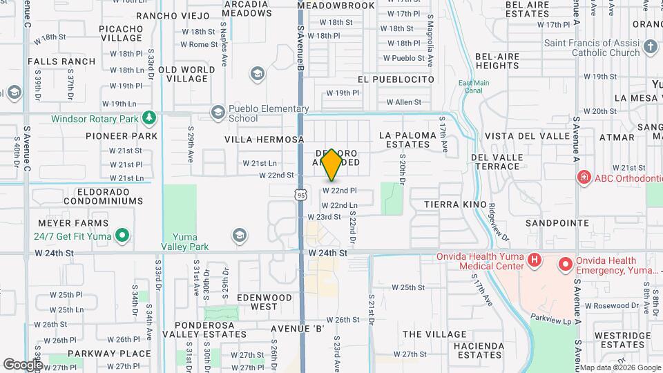 2330 W 22nd Pl Map and Location Details