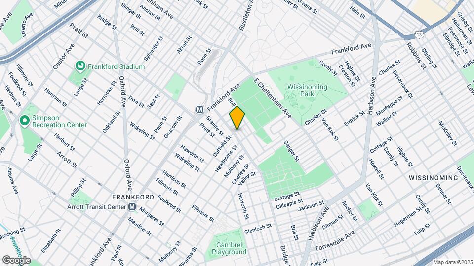 1705 Bridge St Map and Location Details