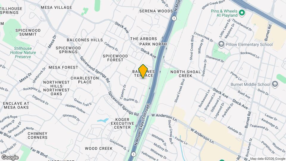 8100 N Mopac Service Rd Map and Location Details