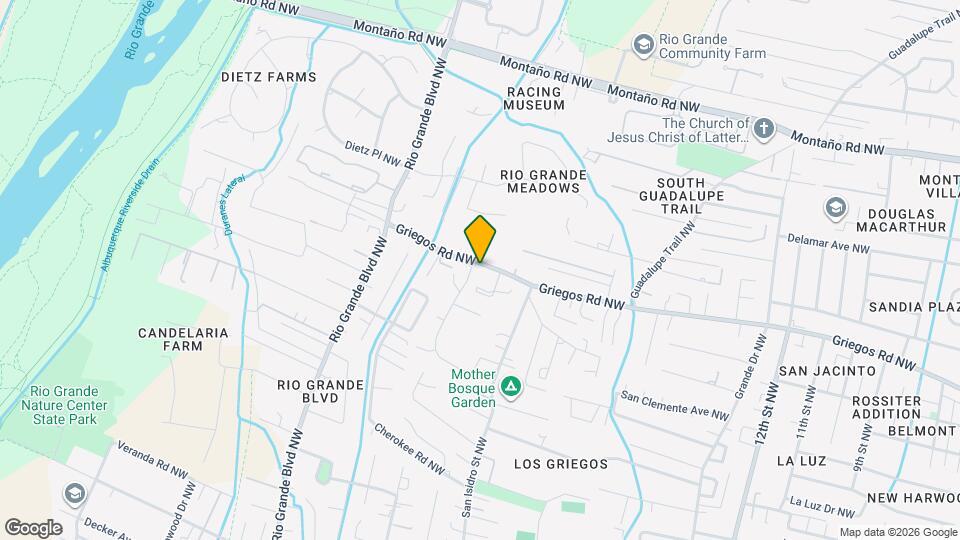 1854 Griegos Rd NW Map and Location Details