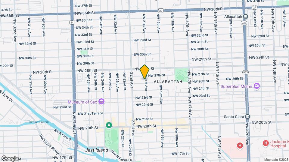 2101 NW 26th St Map and Location Details