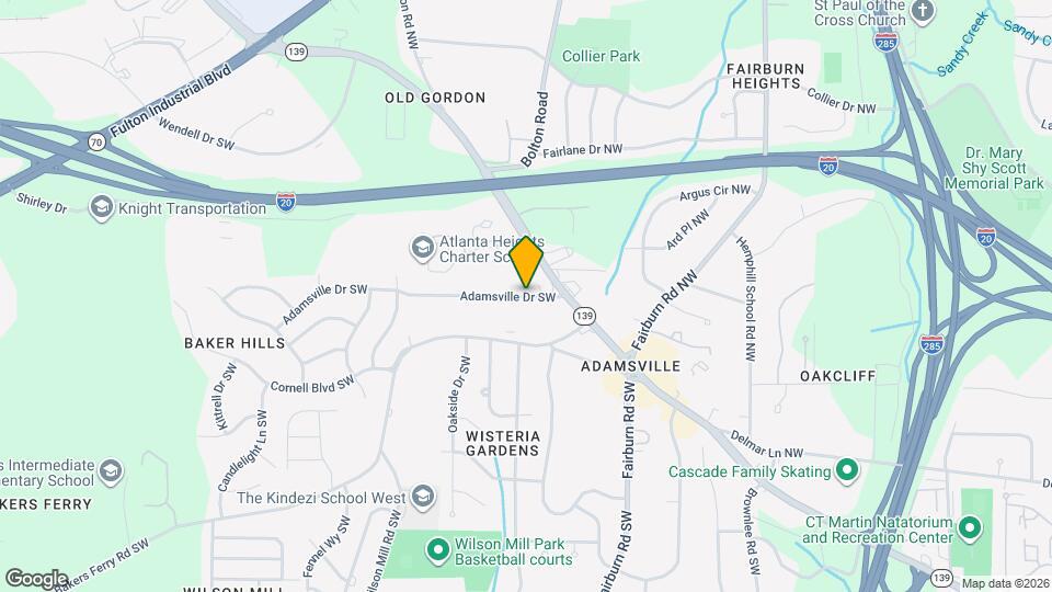 3729 Adamsville Dr SW Map and Location Details