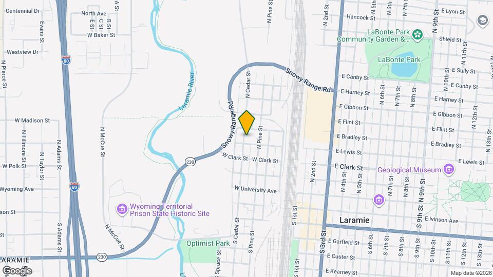 459 1/2 Cedar St Map and Location Details