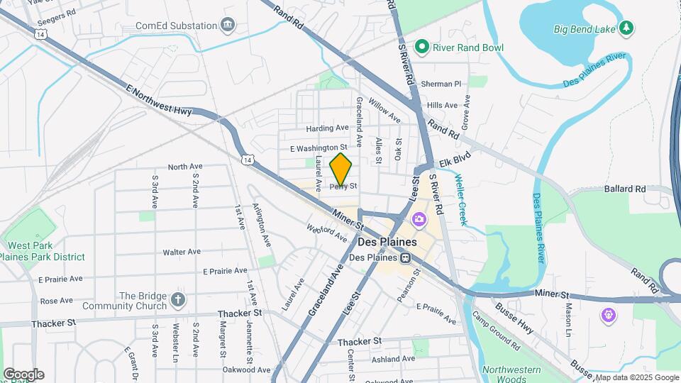 1353 Perry St, Unit 5 Map and Location Details