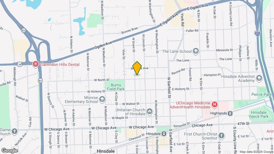 123 W North St Map and Location Details