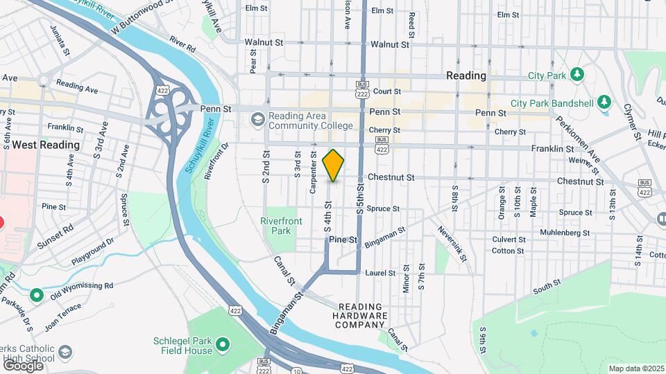 211 S 4th St Map and Location Details