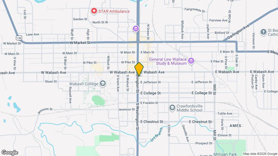 312 S Washington St Mapa y Detalles de la Ubicación