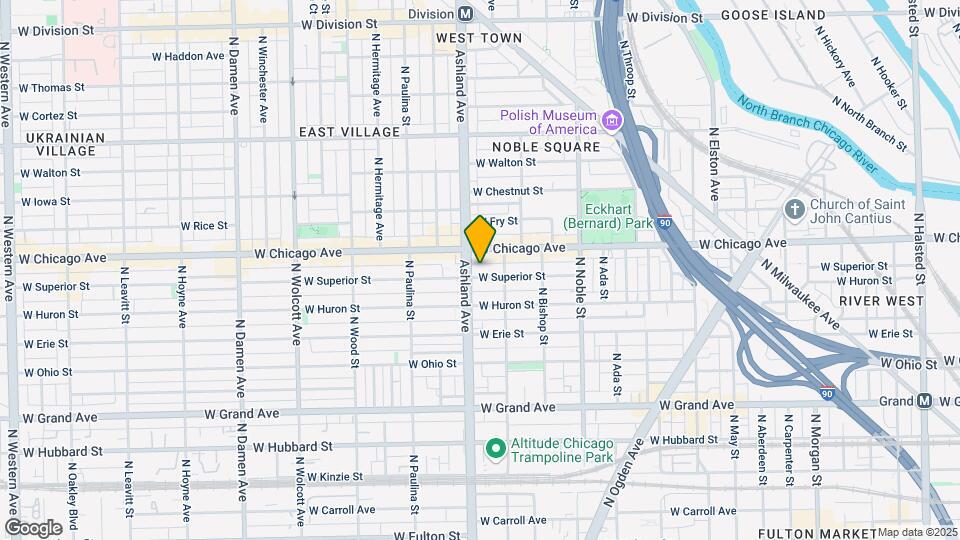 1522 W Superior St, Unit 1-1 Map and Location Details