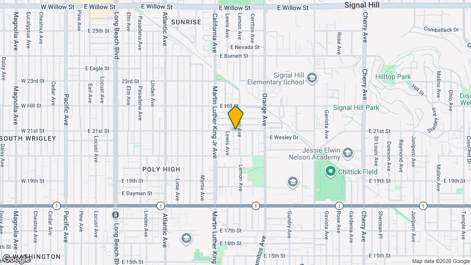 1030 E 21st St, Unit A Map and Location Details