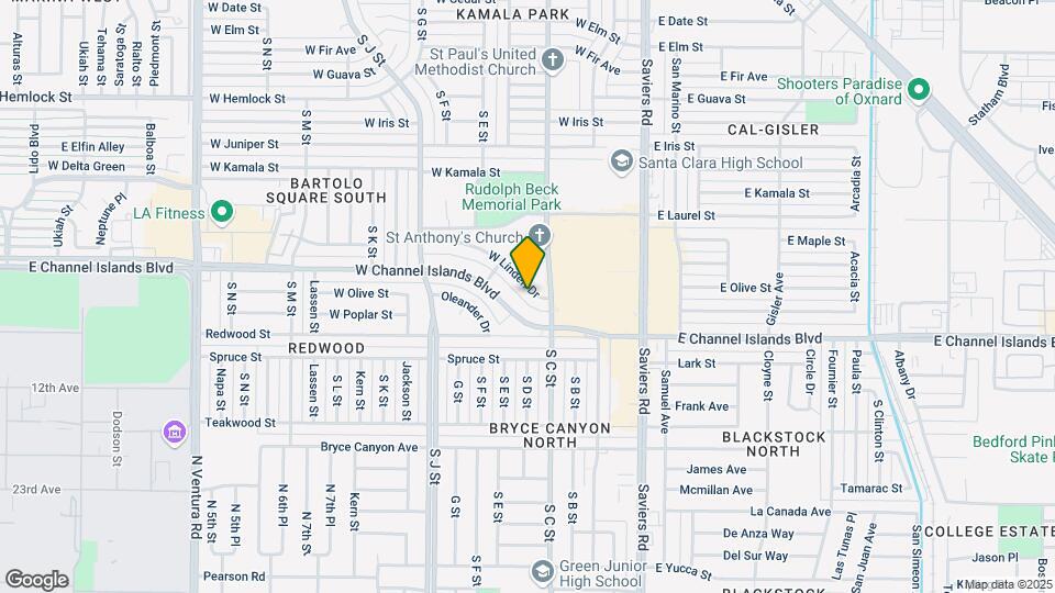 430-440 Linden Dr Mapa y Detalles de la Ubicación