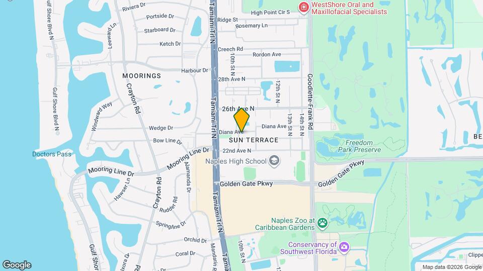 1015 Royal Palm Dr Mapa y Detalles de la Ubicación