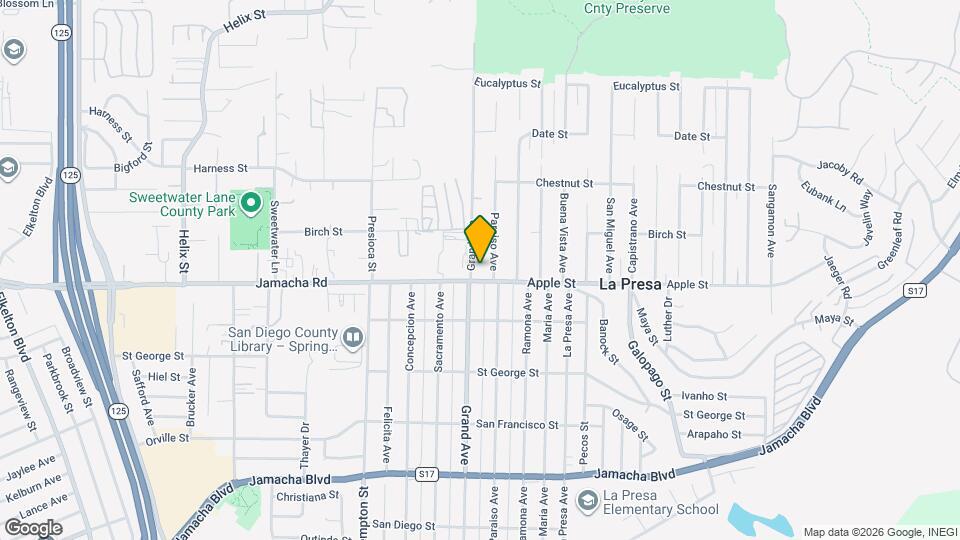 1015 Grand Ave, Unit Apt F Map and Location Details