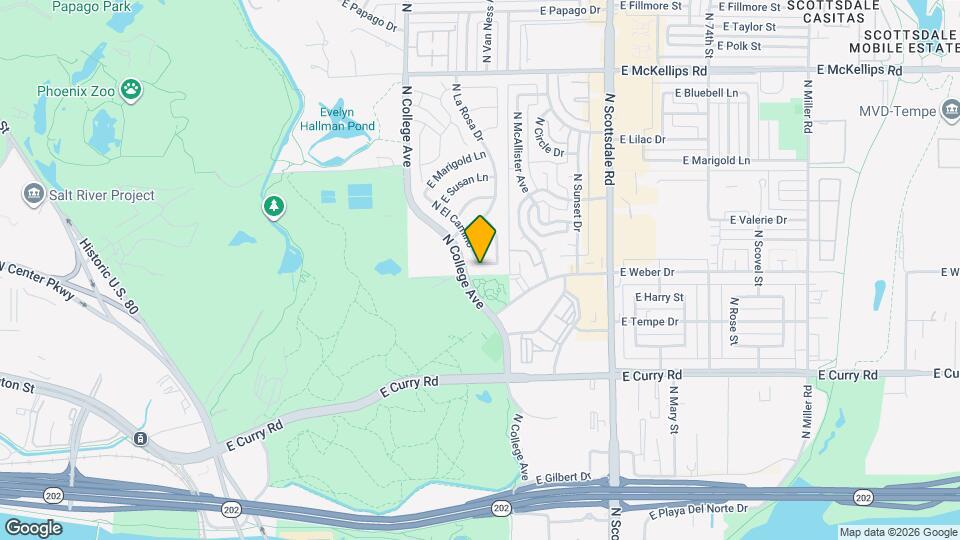 411 E Marny Rd Map and Location Details