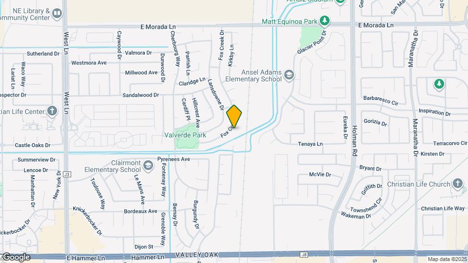 8824 Fox Creek Dr Map and Location Details