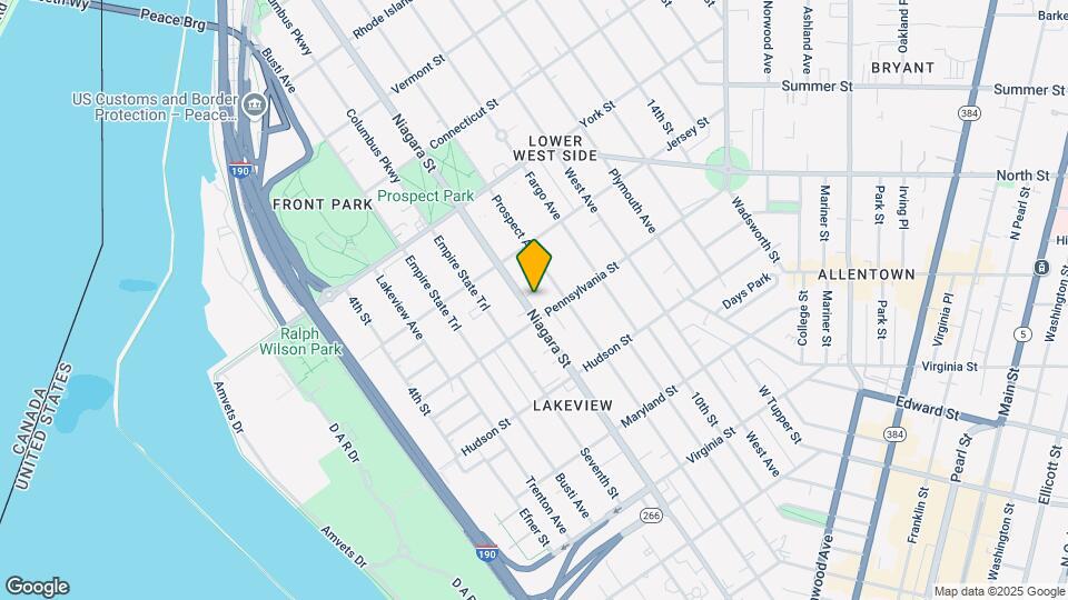 537-539 Niagara St Map and Location Details