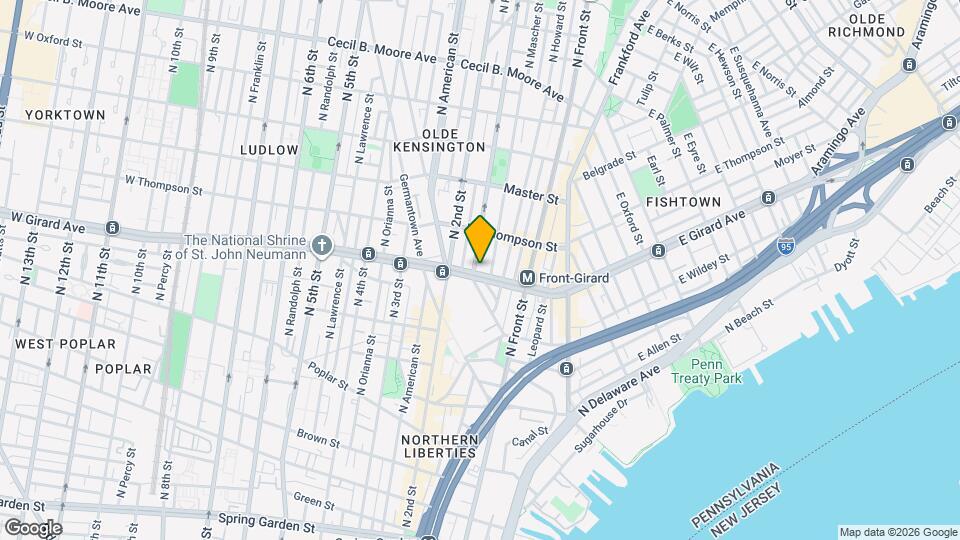 155 W Girard Ave, Unit #3 Map and Location Details