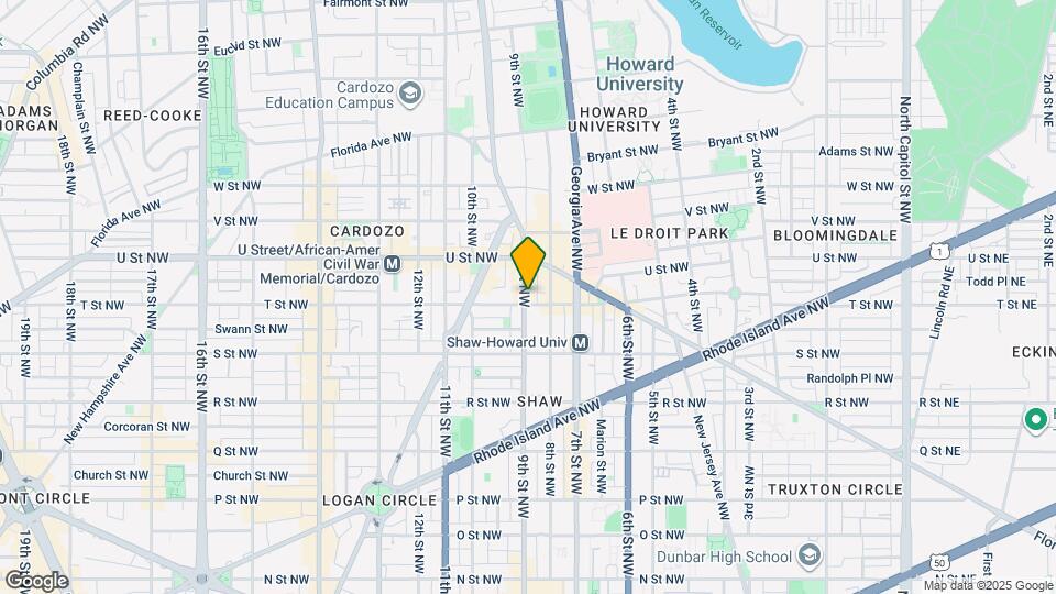 817 T St NW Map and Location Details