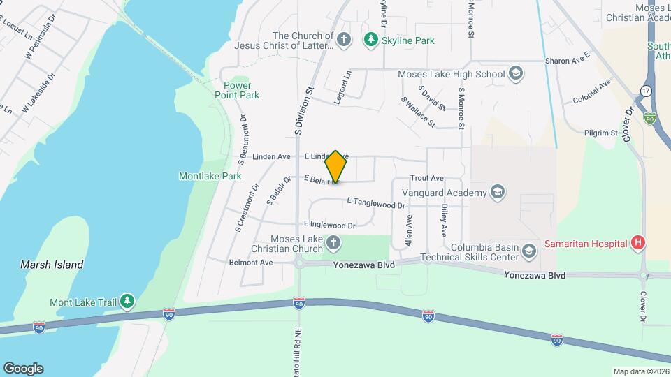 217 E Belair Dr Map and Location Details