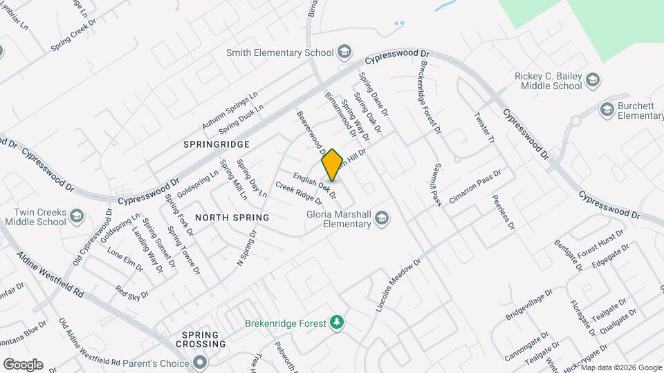 23834 English Oak Dr Map and Location Details