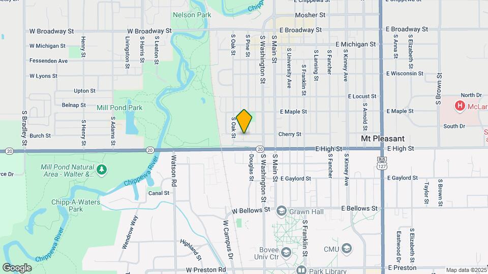 303 W Cherry St, Unit Downstairs Map and Location Details