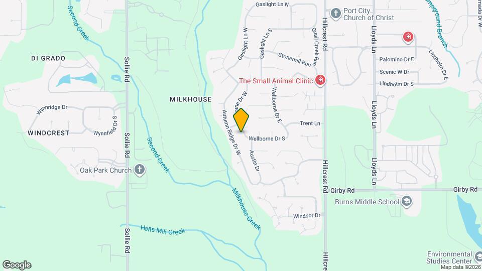 3204 Wellborne Dr W Map and Location Details