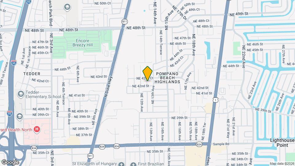 4210 NE 12th Ter Mapa y Detalles de la Ubicación