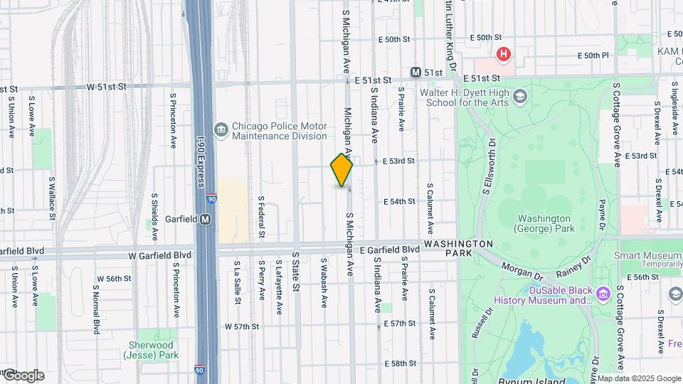 5336-5340 S Michigan Ave Map and Location Details