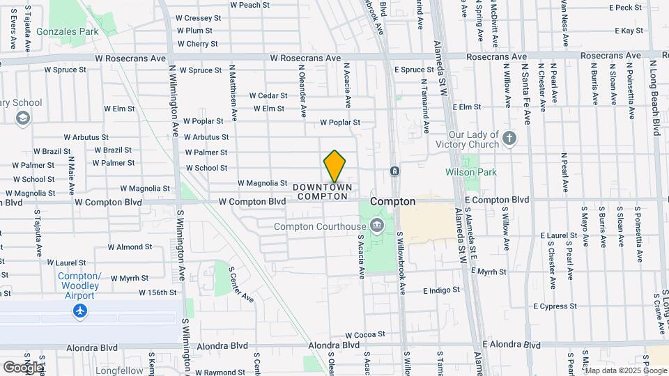 338 W Magnolia St Map and Location Details