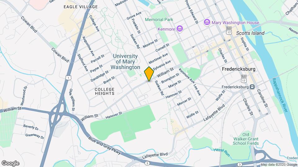 UMW Apartments Map and Location Details